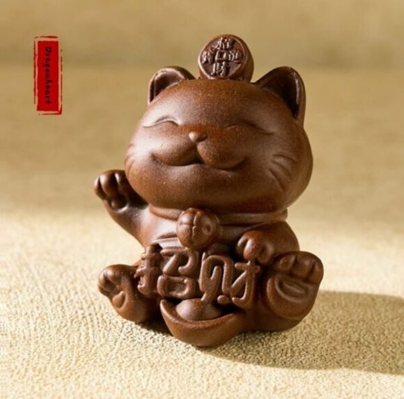 Chinese Medicine Lucky Cat – Herbal Aromatherapy Ornament For Wealth & Calm